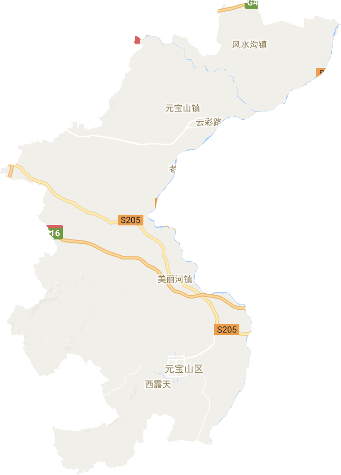 元寶山區(qū)電子地圖