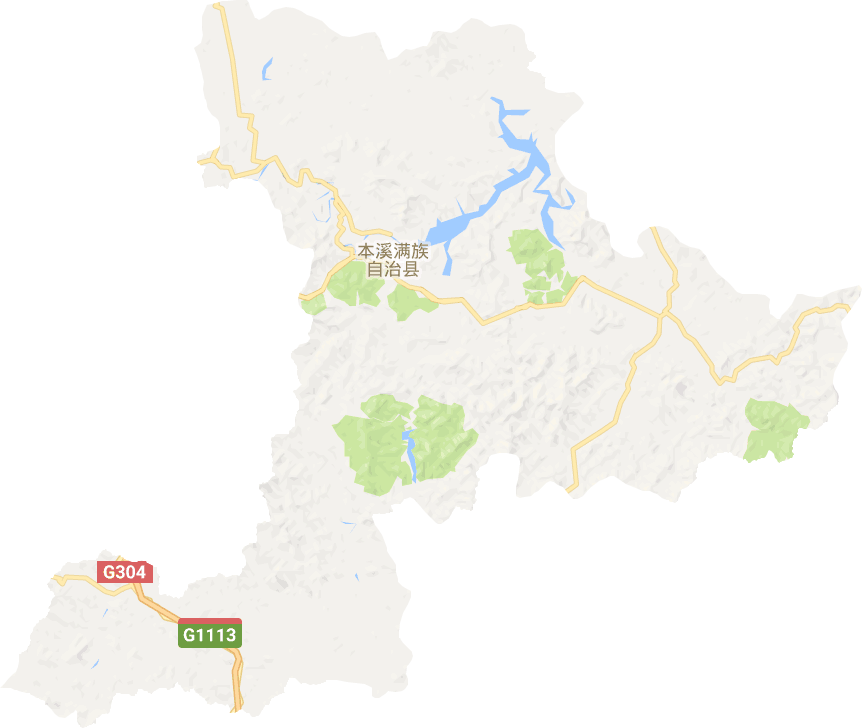 本溪滿族自治縣電子地圖