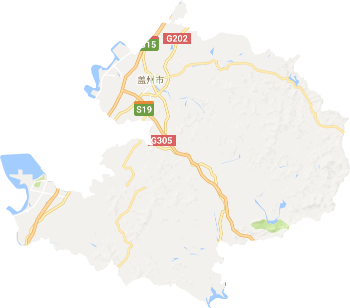 蓋州市電子地圖