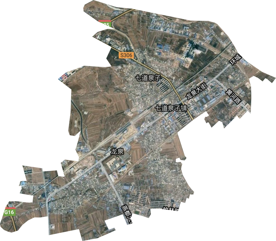 開發區龍泉街道衛星圖