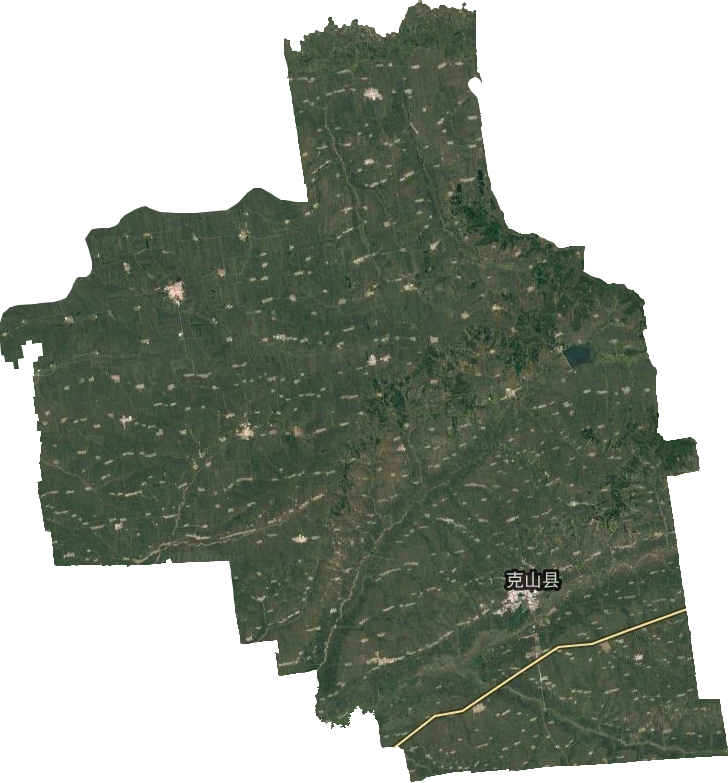 克山縣衛星圖
