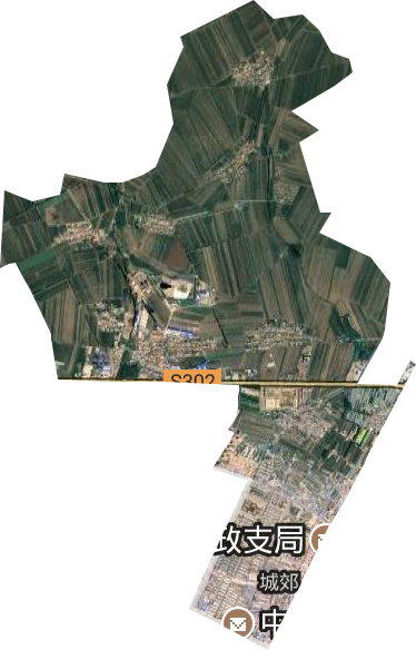 城郊街道衛星圖