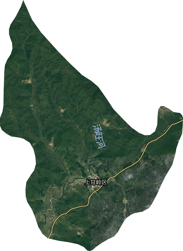 上甘嶺區衛星圖
