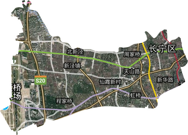 長寧區(qū)衛(wèi)星圖