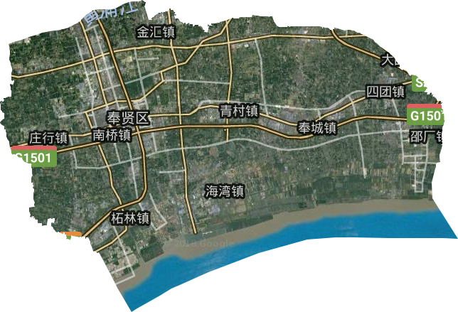奉賢區衛星圖