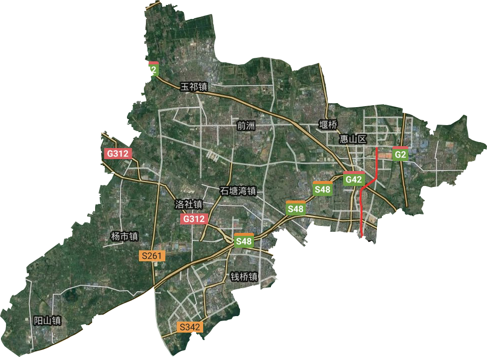惠山區衛星圖