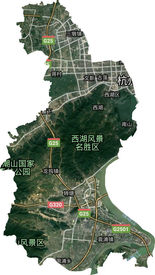 西湖區(qū)衛(wèi)星圖