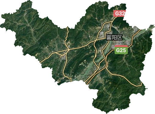 富陽(yáng)區(qū)衛(wèi)星圖