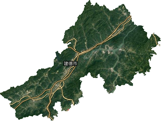 建德市衛星圖