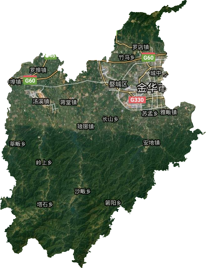 婺城區衛星圖