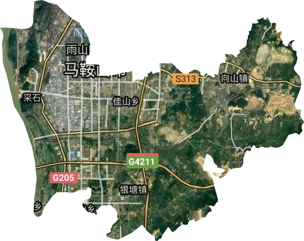 雨山區衛星圖