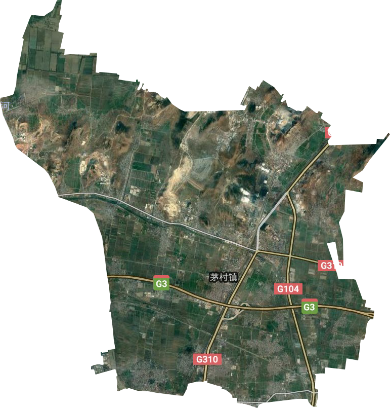 茅村鎮(zhèn)衛(wèi)星圖