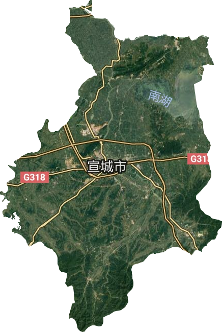 宣州區衛星圖