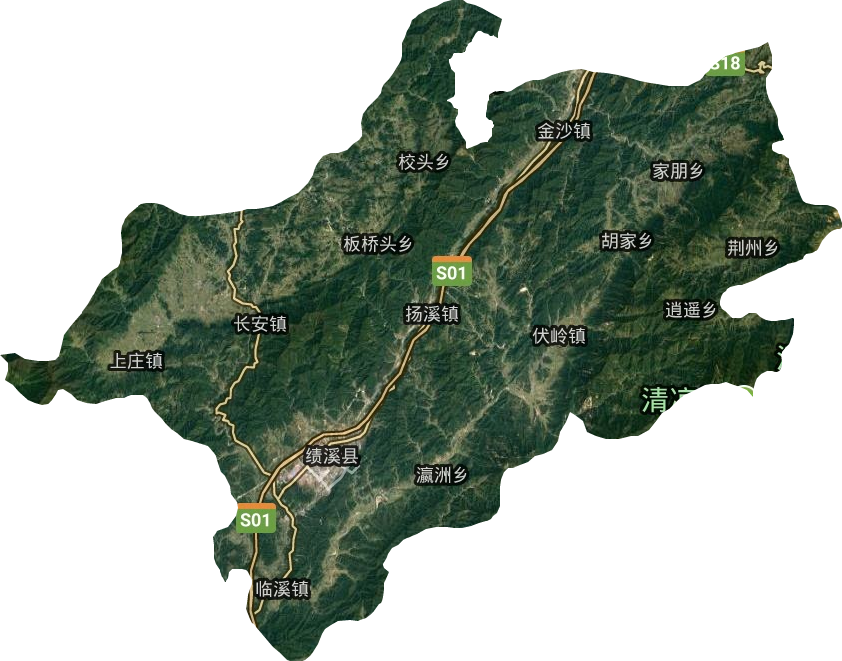 績溪縣衛星圖