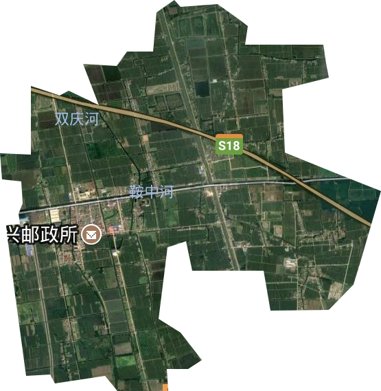 中興街道衛星圖