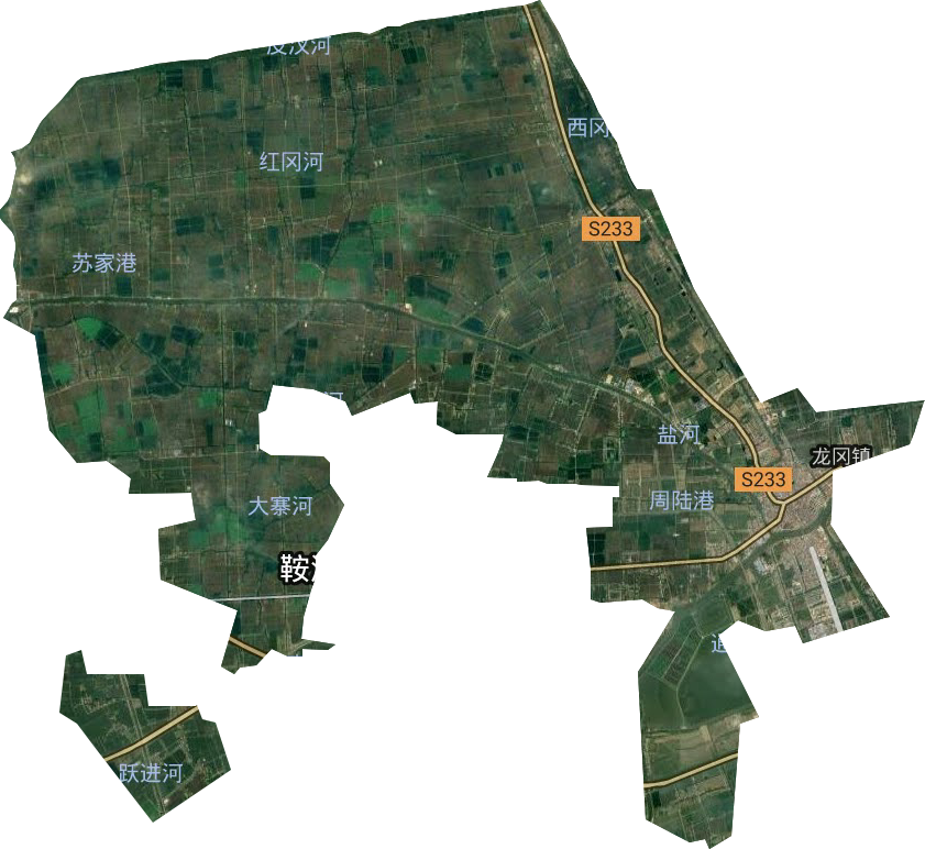 龍岡鎮衛星圖