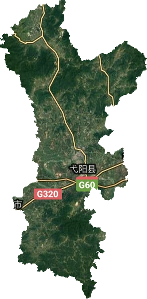 弋陽縣衛星圖
