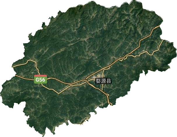 婺源縣衛星圖