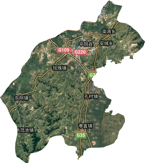 平陰縣衛星圖