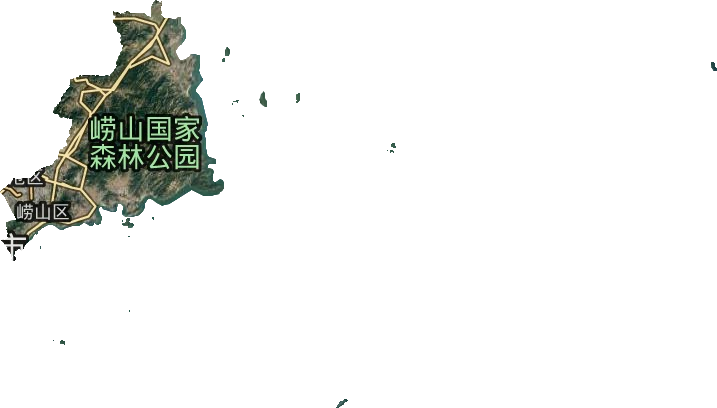 嶗山區衛星圖