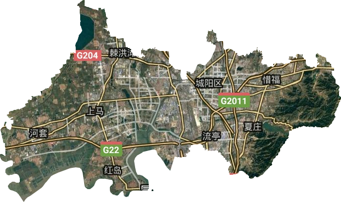 城陽區衛星圖