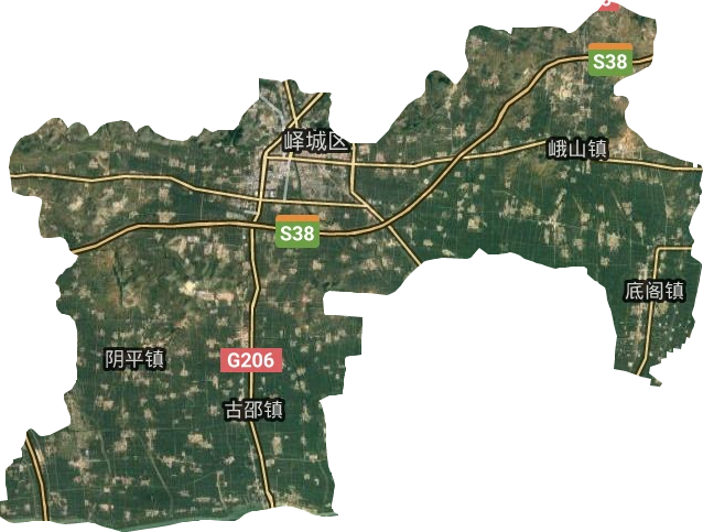 嶧城區衛星圖