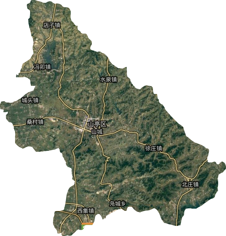 山亭區(qū)衛(wèi)星圖