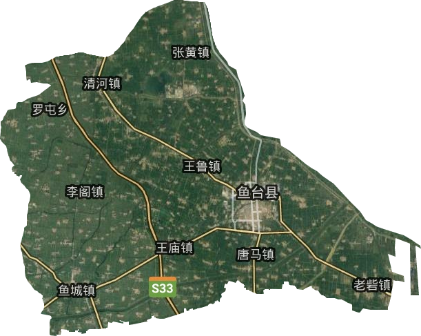 魚臺縣衛星圖