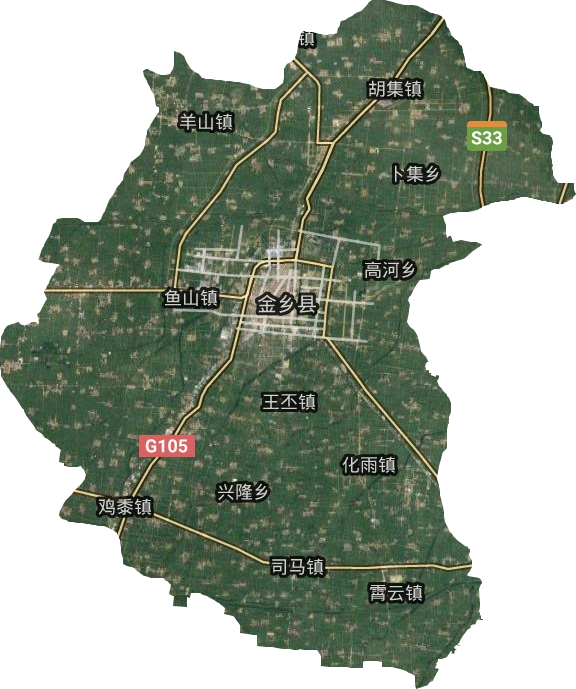 金鄉縣衛星圖