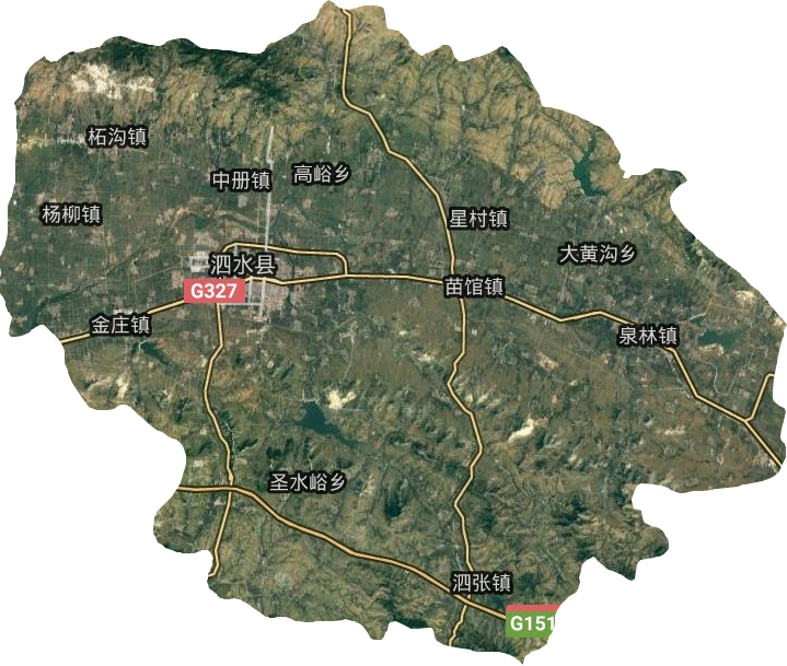 泗水縣衛星圖
