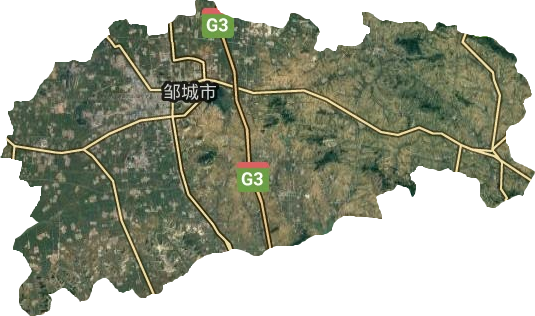 鄒城市衛星圖
