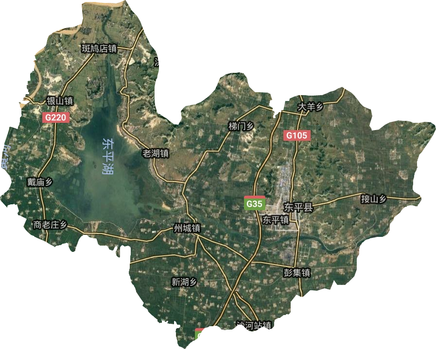 東平縣衛星圖