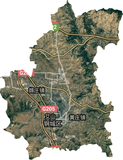 鋼城區衛星圖