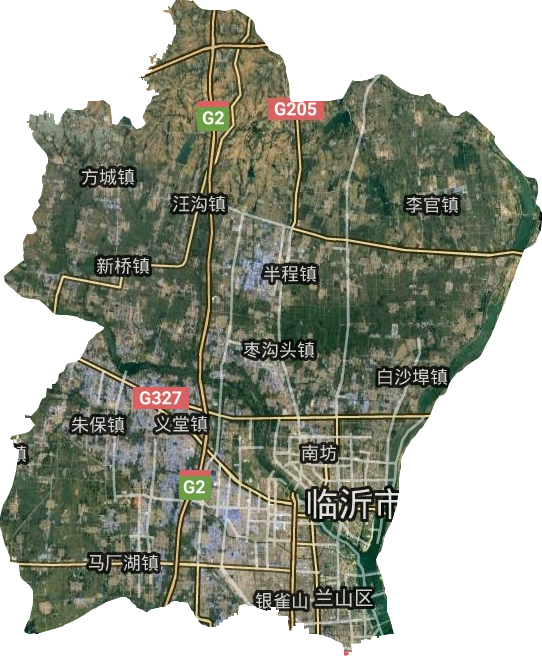 蘭山區衛星圖