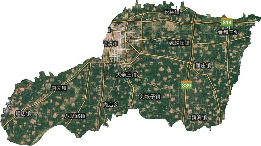 臨清市衛星圖