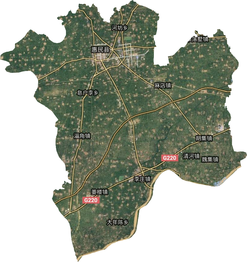 惠民縣衛(wèi)星圖