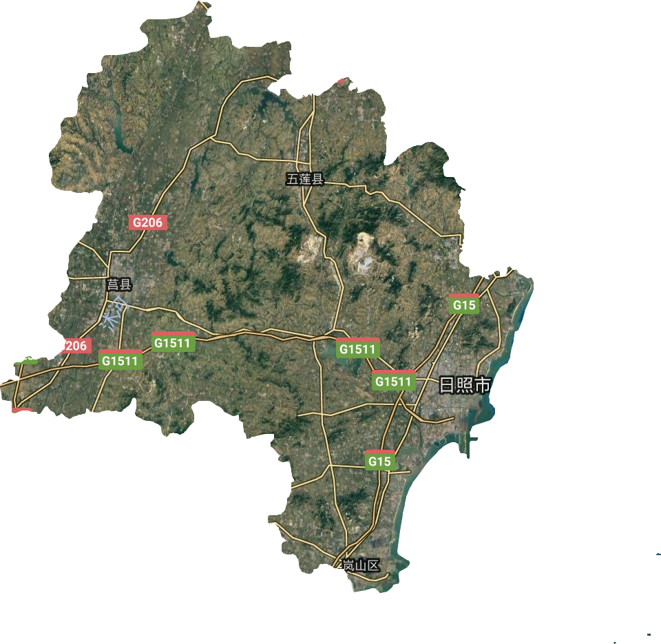 日照市衛星圖
