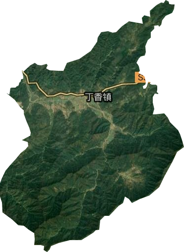 丁香鎮衛星圖