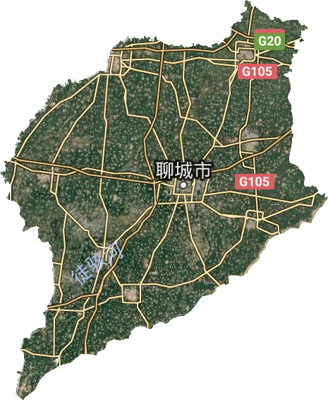聊城市衛(wèi)星圖
