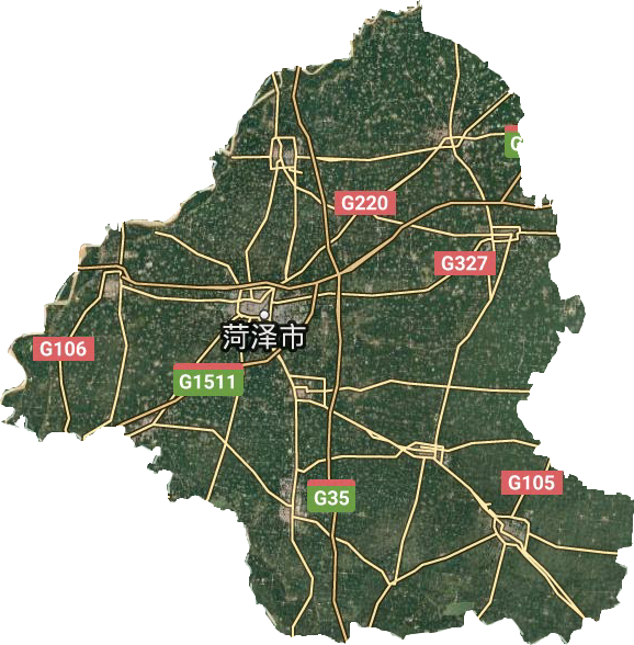菏澤市衛(wèi)星圖