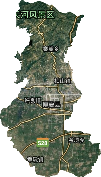博愛縣衛星圖