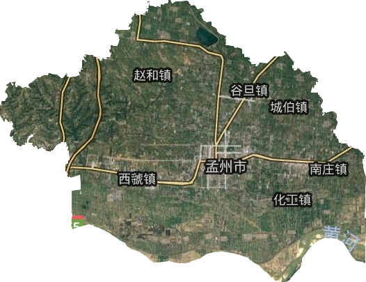孟州市衛(wèi)星圖