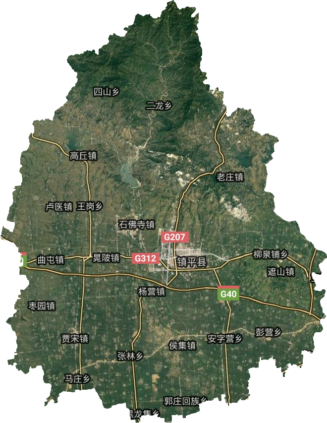 鎮平縣衛星圖