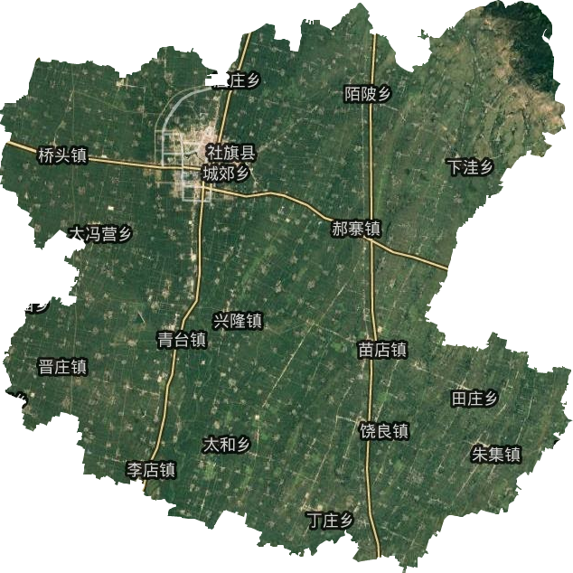 社旗縣衛(wèi)星圖