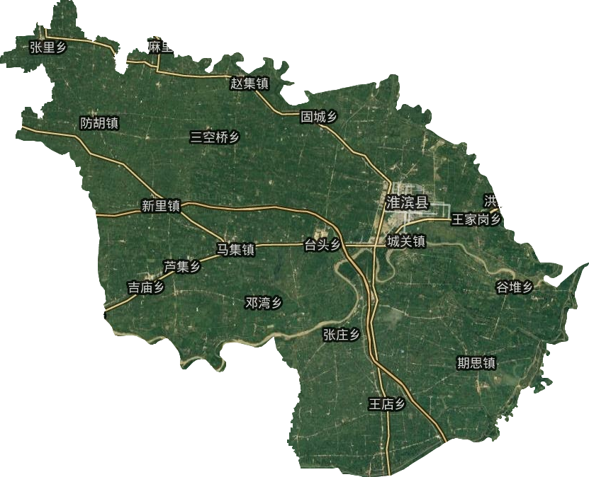 淮濱縣衛(wèi)星圖