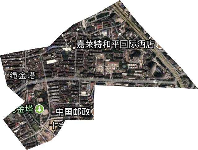 繩金塔街道衛星圖