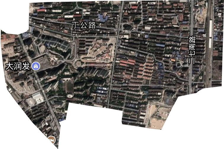 丁公路街道衛(wèi)星圖