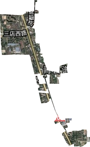 三家店街道衛星圖