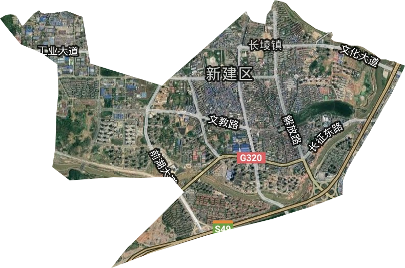 長堎鎮衛星圖