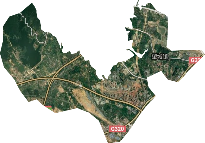 望城鎮衛星圖